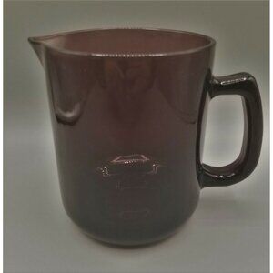 Kanebo Amethyst Glass Pitcher Milk Juice Water Jug Handled Pitcher Purple Glass